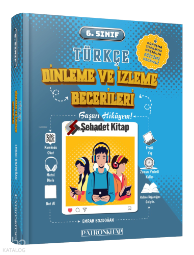 Patron Kitap 6. Sınıf Türkçe Dinleme ve İzleme Becerileri