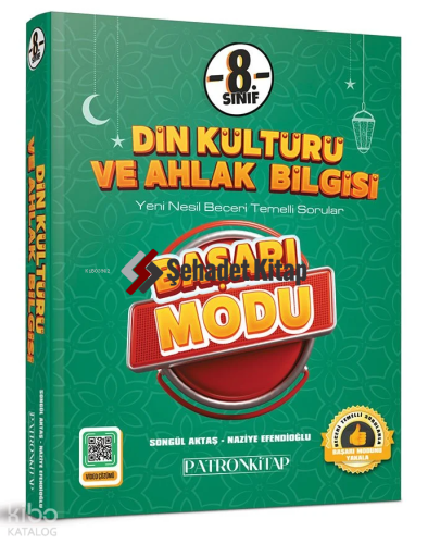 Patron Kitap Başarı Modu - Din Kültürü ve Ahlak Bilgisi 8. Sınıf