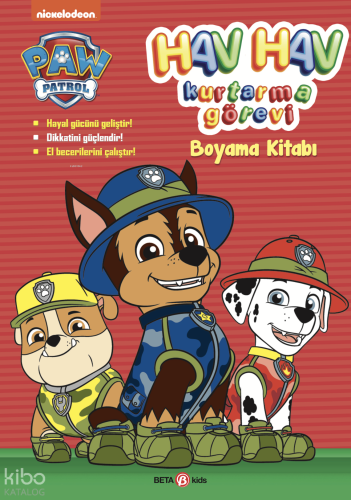 Paw Patrol Hav Hav Kurtarma Görevi Boyama Kitabı