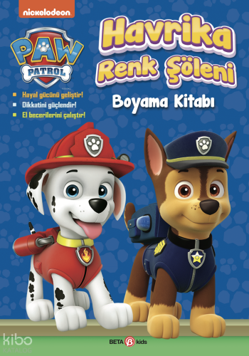 Paw Patrol Havrika Renk Şöleni Boyama Kitabı | Kolektif | Beta Kids