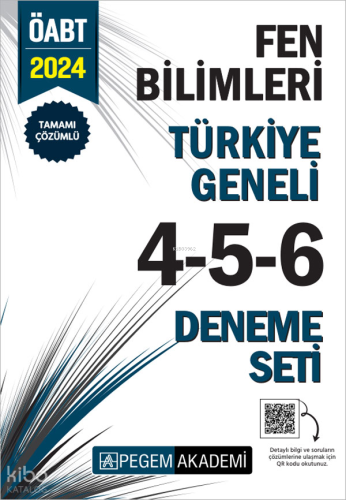 Pegem Akademi 2024 KPSS ÖABT Fen Bilimleri Tamamı Çözümlü Türkiye Gene