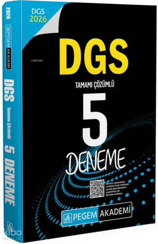 Pegem Akademi 2026 DGS Tamamı Çözümlü 5 Deneme
