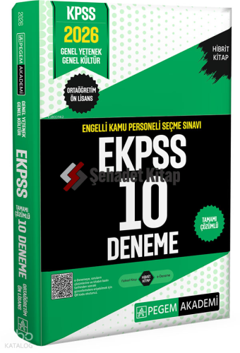 Pegem Akademi 2026 E-KPSS Engelli Kamu Personeli Seçme Sınavı Tamamı Ç