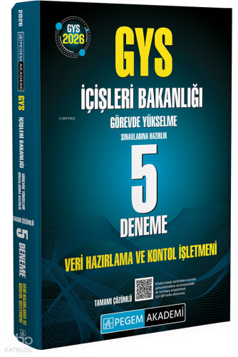 Pegem Akademi 2026 GYS İçişleri Bakanlığı Görevde Yükselme Sınavlarına