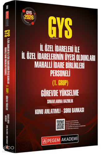 Pegem Akademi 2026 GYS İl Özel İdareleri ile İl Özel İdarelerinin Üyes