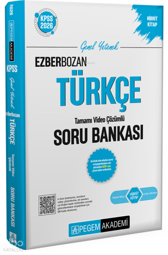 Pegem Akademi 2026 KPSS Genel Yetenek Genel Kültür Ezberbozan Türkçe T