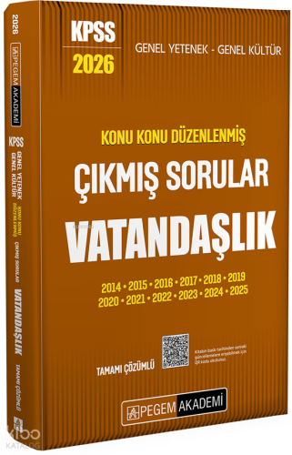 Pegem Akademi 2026 KPSS Genel Yetenek Genel Kültür Konu Konu Düzenlenm
