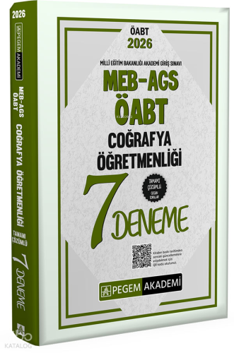 Pegem Akademi 2026 MEB AGS ÖABT Coğrafya Öğretmenliği Tamamı Çözümlü 7