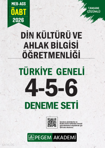 Pegem Akademi 2026 MEB AGS ÖABT Din Kültürü ve Ahlak Bilgisi Öğretmenl