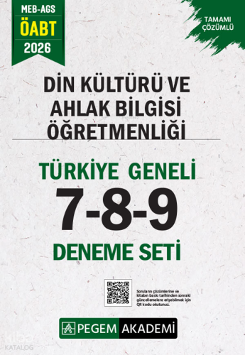 Pegem Akademi 2026 MEB AGS ÖABT Din Kültürü ve Ahlak Bilgisi Öğretmenl