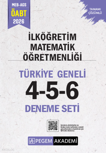 Pegem Akademi 2026 MEB AGS ÖABT İlköğretim Matematik Öğretmenliği Tama