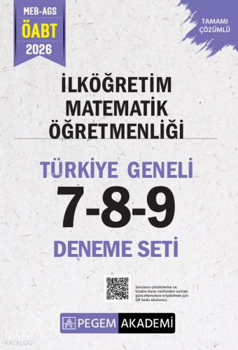 Pegem Akademi 2026 MEB AGS ÖABT İlköğretim Matematik Öğretmenliği Tama