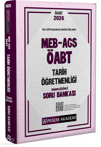 Pegem Akademi 2026 MEB AGS ÖABT Tarih Öğretmenliği Tamamı Çözümlü Soru