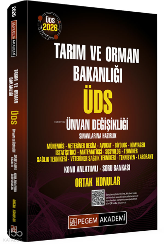 Pegem Akademi 2026 ÜDS Tarım ve Orman Bakanlığı Ünvan Değişikliği Sına