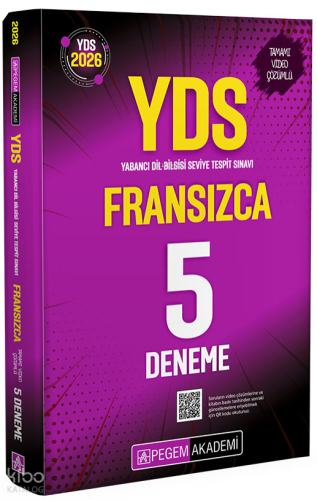 Pegem Akademi 2026 YDS Fransızca Tamamı Video Çözümlü 5 Deneme | Kolek