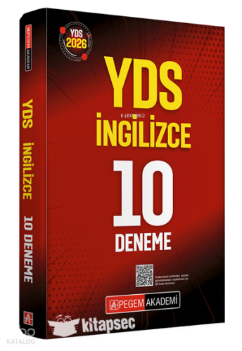 Pegem Akademi 2026 YDS İngilizce 10 Deneme | Kolektif | Pegem Akademi 