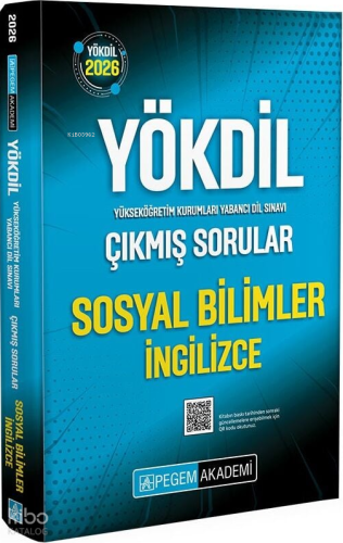 Pegem Akademi 2026 YÖKDİL Sosyal Bilimler İngilizce Çıkmış Sorular | K