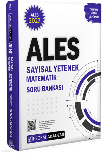 Pegem Akademi 2027 ALES Sayısal Yetenek Matematik Tamamı Video Çözümlü