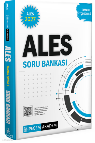 Pegem Akademi 2027 ALES Tamamı Çözümlü Soru Bankası | Kolektif | Pegem
