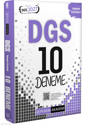 Pegem Akademi 2027 DGS Tamamı Çözümlü 10 Deneme | Kolektif | Pegem Aka
