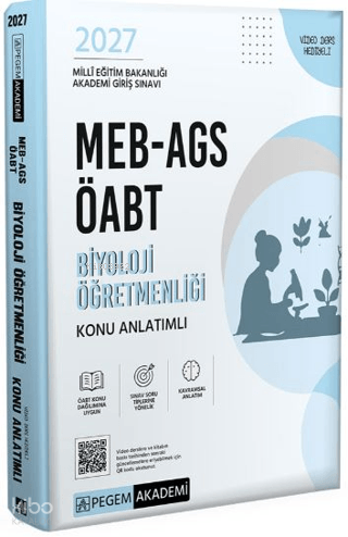 Pegem Akademi 2027 MEB AGS ÖABT Biyoloji Öğretmenliği Konu Anlatımlı |