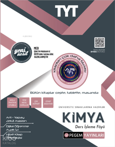 Pegem Akademi TYT Kimya Ders İşleme Föyü | Kolektif | Pegem Akademi Ya