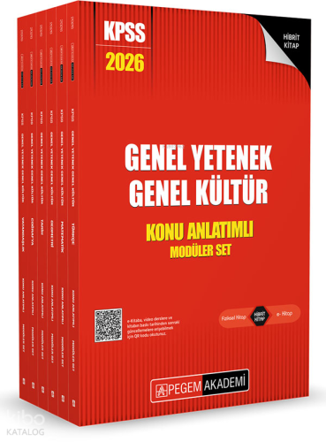 Pegem Akademi Yayıncılık 2026 KPSS Genel Yetenek Genel Kültür Lisans K