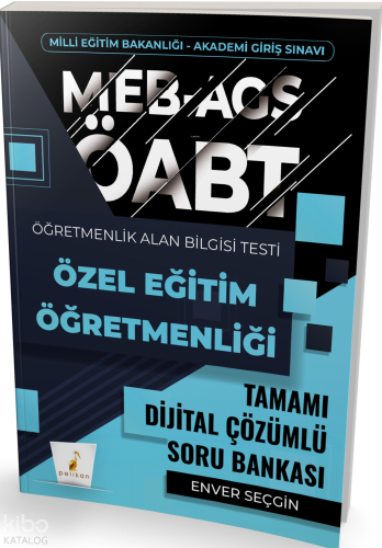 Pelikan MEB-AGS ÖABT Özel Eğitim Öğretmenliği Tamamı Çözümlü Soru Bank