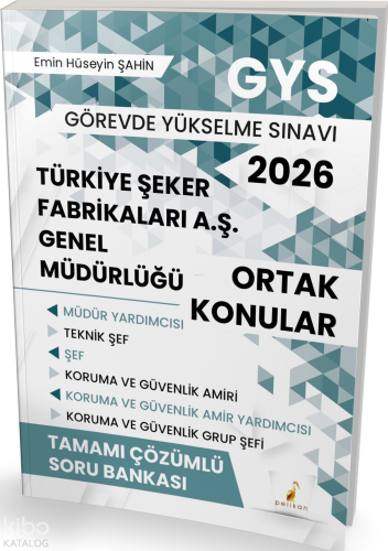 Pelikan Yayınevi 2026 GYS Türkiye Şeker Fabrikaları A.Ş Genel Müdürlüğ