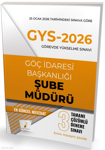 Pelikan Yayınevi GYS 2026 Görevde Yükselme Sınavı Göç İdaresi Başkanlı