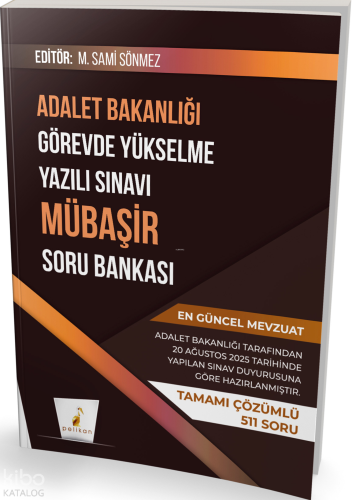 Pelikan Yayınevi GYS Adalet Bakanlığı Görevde Yükselme Yazılı Sınavı Mübaşir Soru Bankası