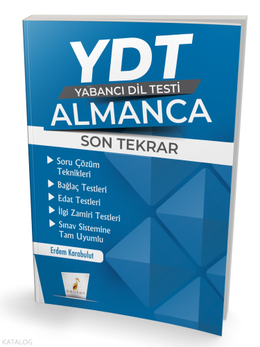 YDT Almanca Son Tekrar | Erdem Karabulut | Pelikan Yayınevi