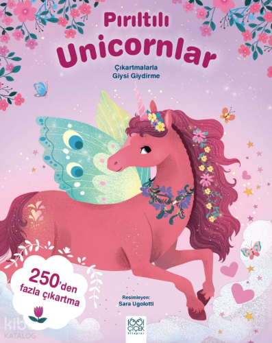 Pırıltılı Unicornlar – Çıkartmalarla Giysi Giydirme | Kolektif | 1001 