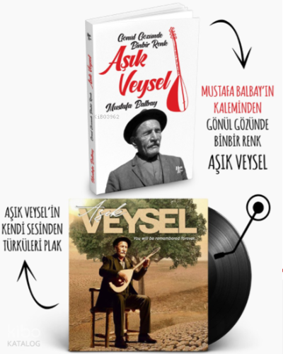 Plaklı Kitaplar - Aşık Veysel | Mustafa Balbay | Halk Kitabevi