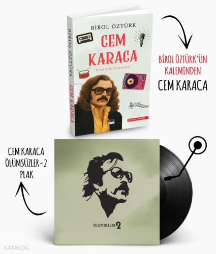 Plaklı Kitaplar - Cem Karaca - Ölümsüzler 2 - Plak | | Halk Kitabevi