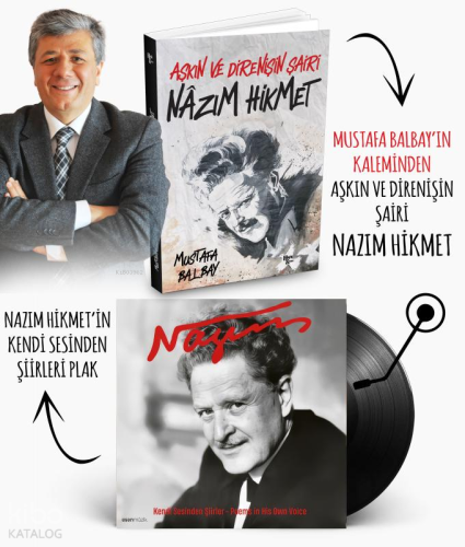 Plaklı Kitaplar - Nazım Hikmet | Mustafa Balbay | Halk Kitabevi