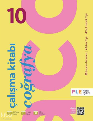 PLE Yayınları 10.Sınıf - Çalışma Kitabı - Süreç İzleme Sınavları - Coğ