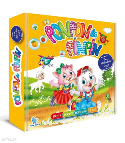 Ponpon İle Pinpin Eğitim Seti +36 Ay ! Yeni ! | Kolektif | Damla Yayın