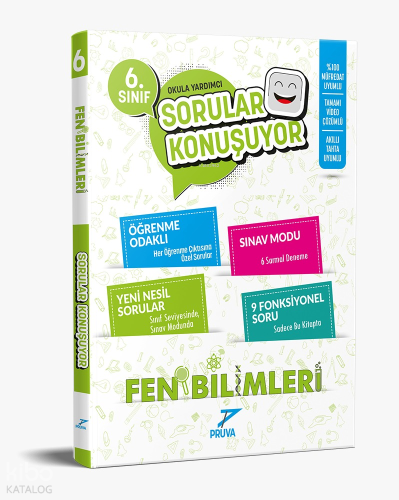 Pruva Akademi 6.Sınıf Fen Bilimleri Sorular Konuşuyor Soru Bankası | K