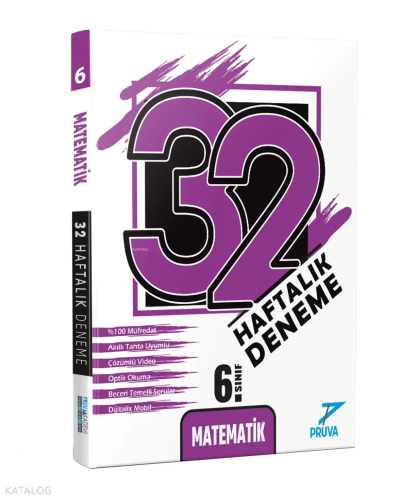 Pruva Akademi 6. Sınıf Matematik 32 Haftalık Deneme