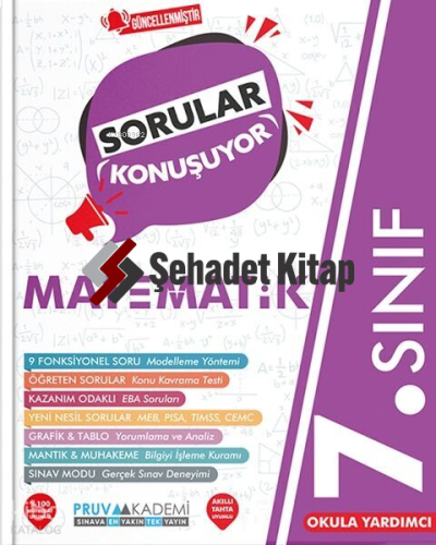Pruva Akademi 7. Sınıf Matematik Sorular Konuşuyor Soru Bankası