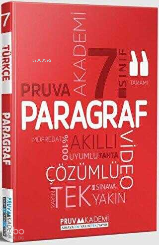 Pruva Akademi 7. Sınıf Paragraf Soru Bankası