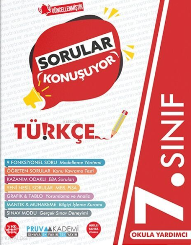 Pruva Akademi 7. Sınıf Türkçe Sorular Konuşuyor Soru Bankası | Kolekti