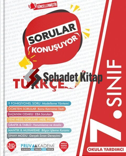 Pruva Akademi 7. Sınıf Türkçe Sorular Konuşuyor Soru Bankası