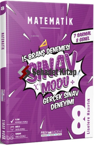 Pruva Akademi 8. Sınıf Matematik Branş Denemesi