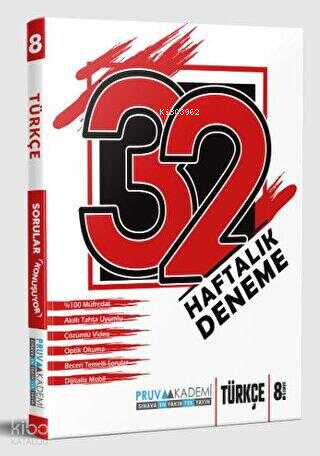 Pruva Akademi 8. Sınıf Türkçe 32 Haftalık Deneme