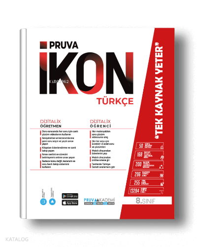 Pruva Akademi 8. Sınıf Türkçe İkon Konu Anlatımlı | Kolektif | Pruva A