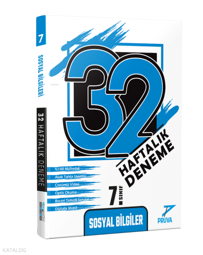 Pruva Akademi Yayıncılık 7.Sınıf Sosyal Bilgiler 32 Haftalık Deneme