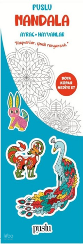 Puslu Mandala Çocuk Ayraç - Hayvanlar | Kolektif | Puslu Yayıncılık
