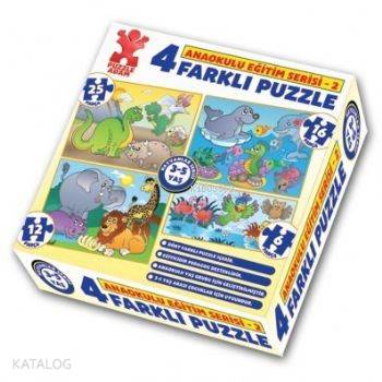 Puzzle Adam 4 in 1 Anaokul Puzzle Seri 2 | Kolektif | Dergah Yayınları